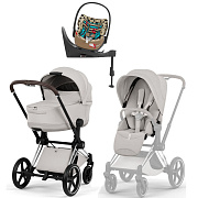 Коляска Cybex Priam V Chrome Style Cloud T One Love Base T 4 в 1 City Grey