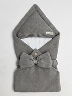 Конверт на выписку AmaroBaby Pure Love Batic вязаный утепленный 85 см серый