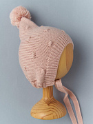 Шапочка вязаная Little Star Pom-Pom Гномик 003 (5172) (ЧЗ-нк) королевский розовый 38