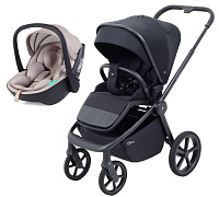 Детская прогулочная коляска Rant Flex Color с автокреслом Miro Beige Midnight Black