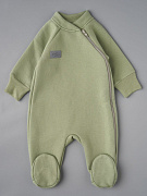 Комбинезон Little Star со стойкой футер c начёсом 0214 св. хаки фисташковый 74