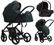 Детская коляска Bebetto Magnum Light 3 в 1 с автокреслом Avionaut Cosmo 04 т.зеленый