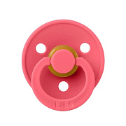 Пустышка латексная Bibs Colour Anatomical, 0+ 111262 Coral