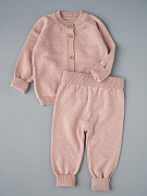 Кофточка и штаны Little Star Хлопок 80045 (ЧЗ-нк) пудра MT13 62