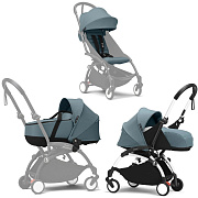 Коляска Stokke YOYO3 Newborn Shell - Newborn Pack рама белая White 2 в 1 Aqua