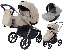 Детская коляска Rant Flex Therm Soft 3 в 1 с автокреслом Cruise Grey Sandy Beige