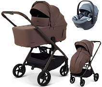 Детская коляска Rant Aventa 3 в 1 с автокреслом Aster Zero Graphite Beige