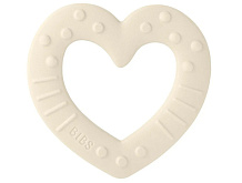 Прорезыватель Bibs Baby Bitie Heart Ivory