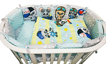 Комплект в детскую кроватку Альма-Няня Малыши 6 предметов пилоты