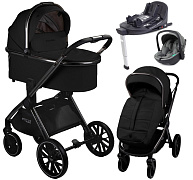 Детская коляска AmaroBaby Motus Premium Ecco 4 в 1 с автокреслом Rant Miro Olive и базой черный