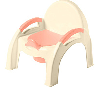Детский горшок-стульчик Пластишка NEW светло-розовый
