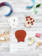 Рукавички-антицарапки Mjolk Томаты Черри, Ночное небо, Паприка сет из 3х пар