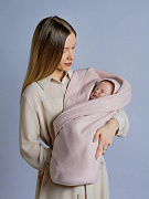 Плед НаследникЪ Выжанова Органичный хлопок р. 95х95 Пд5 пудра