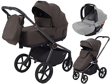 Детская коляска Rant Flex Therm Soft 3 в 1 с автокреслом Cruise Grey Shine Brown
