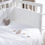 Детское постельное белье Perina Teddy Sateen Collection 2 пр. ТДСК2 ТДСК2-01.3/40 белый