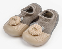 Ботиночки-носочки детские AmaroBaby First Step Pure Toys с дышащей подошвой бежевый 24
