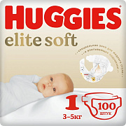 Подгузники Huggies Elite Soft (3-5 кг) 100 шт