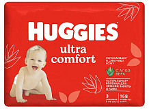 Влажные салфетки Huggies Ultra Comfort алое 168 шт (56шт*3)