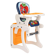 Детский стул-трансформер Pituso Carlo HB-GY-08 Клубничка (Оранжевый)