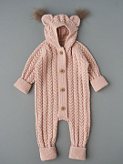 Комбинезон с капюшоном Little Star Белочка 800231 (ЧЗ-нк) пудра 62