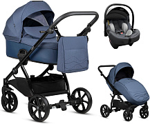 Детская коляска Tutis Leo Plus 3 в 1 с автокреслом Elo Lux EduSky Grey 1222286 Indigo