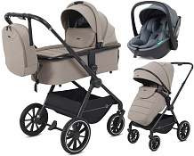 Детская коляска Rant Moss 3 в 1 с автокреслом Miro Graphite Coffee