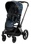 Прогулочная коляска Cybex Priam IV Matt Black Jewels of Nature