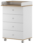 Детский пеленальный комод Incanto Nova 600/4 белый-дуб