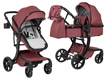Коляска трансформер Aimile Adventurer бургунди-темный