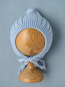 Шапочка вязаная Little Star Гномик 80125 (ЧЗ-нк) голубой 38