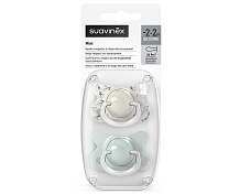 Набор физиологических пустышек Suavinex Birdies, -2/2 мес, 2 шт 309092 GN