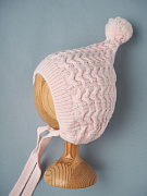 Шапочка вязаная Little Star Коса Гномик 80124 (нк) розовый 36