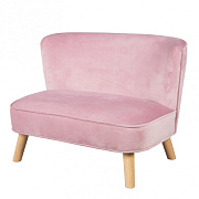 Детский велюровый диван Roba Lil Sofa розовый