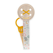 Клипса с лентой Suavinex Walk для соски-пустышки к одежде 308226 YW L3