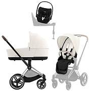 Коляска Cybex Priam IV Chrome Brown complete Cloud T Jeremy Scott Wings Base T 4 в 1 Off White