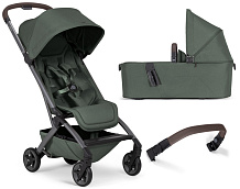 Коляска 2 в 1 Joolz Aer 2 с бампером Forest green/Mid Brown Carbon