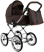Детская коляска Roan Bass Next Classic d14 2.0 2 в 1 BSNC/93/2 Turkish Coffe/Black/руч.Cappuccino