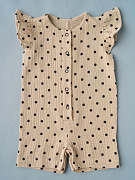 Песочник для девочки Little Star Горошек 30172 (ЧЗ-мз) бежевый 62