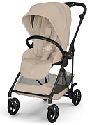 Прогулочная коляска Cybex Melio Carbon 2026 Almond Beige с дождевиком