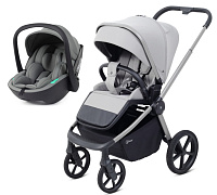 Детская прогулочная коляска Rant Flex Color с автокреслом Miro Olive Stone Grey