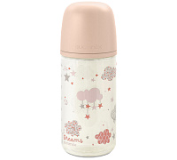 Стеклянная бутылочка для кормления Suavinex Dreams 240 мл, медленный поток, 0 мес+ 308239 PINK