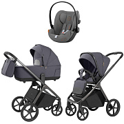 Коляска Carrello Vector 2025 CRL-6551 и автокресло Cybex Cloud G i-Size Lava Grey 3 в 1 Ultimate Grey