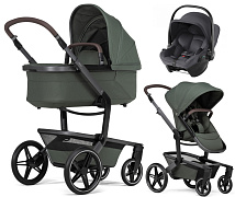 Детская коляска 3 в 1 Joolz Day 5 и автокресло Baby-Safe Core Midnight Grey без адаптеров Forest Green