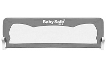 Барьер для кровати BabySafe Ушки 180х66 серый