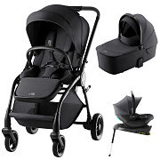 Коляска 3 в 1 Britax Roemer RIO Style и автокресло Baby-Safe Core Midnight Grey2 + Vario Base 5Z Carbon Black