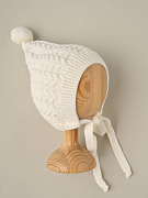 Шапочка вязаная Little Star Коса Гномик 80124 (Чз-нк) крем 38