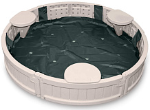 Песочница UNIX Kids круглая Round 120 см бежевый