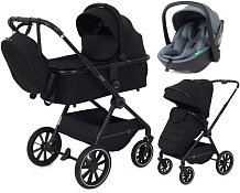 Детская коляска Rant Moss 3 в 1 с автокреслом Miro Graphite Black