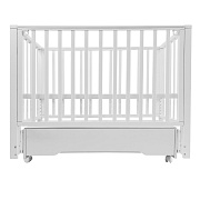 Детская кроватка Sweet Baby Vittoria с маятником и ящиком 427587 белая