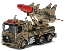 Военная машина-конструктор Funky toys 2 ракеты фрикционная свет звук FT61167